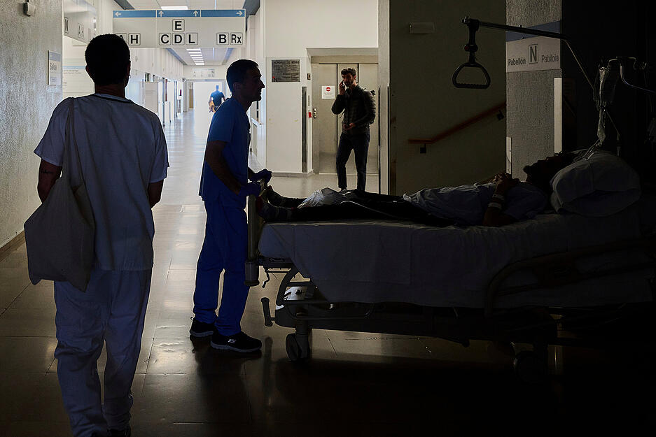 Auch Krankenhäuser sind vom Stromausfall in Spanien betroffen. Auch Krankenhäuser sind vom Stromausfall in Spanien betroffen.