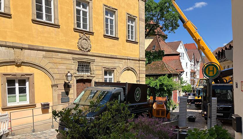 Am Freitagmorgen sorgte der Sturz eines geschützten Ahornbaums in der Altstadt von Bad Wimpfen für Aufregung. Die Langgasse an der Stelle gesperrt. Am Freitagmorgen sorgte der Sturz eines geschützten Ahornbaums in der Altstadt von Bad Wimpfen für Aufregung. Die Langgasse an der Stelle gesperrt.